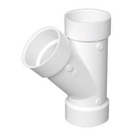 Charlotte Pipe And Foundry PVC006001400HA 4 in 45 Degree Wye PVC Pipe 44662